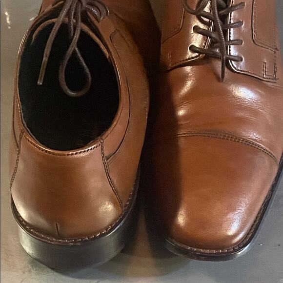 J. Murphy Men's Brown Leather Dress Shoes. 9M - Picture 6 of 7